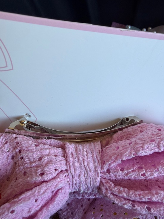 Hair clip bows fairy tails blue and pink - Picture 6 of 6